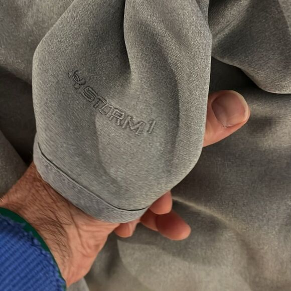 Gray Womens Under Armour Storm1 V-neck Fleece Hoodie Hooded Pullover Sweatshirt - Picture 6 of 6